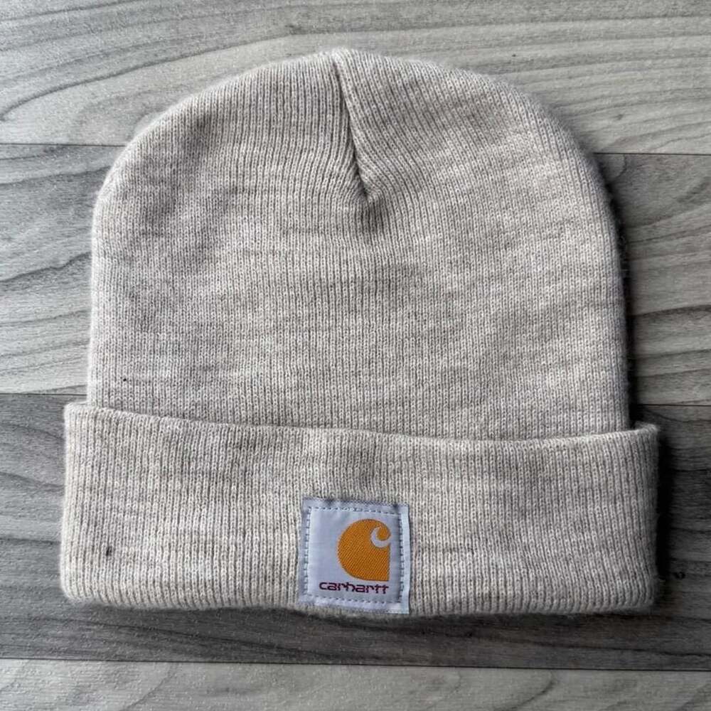 Carhartt A18 Watch Hat Beanie One Size Beige Acrylic Knit